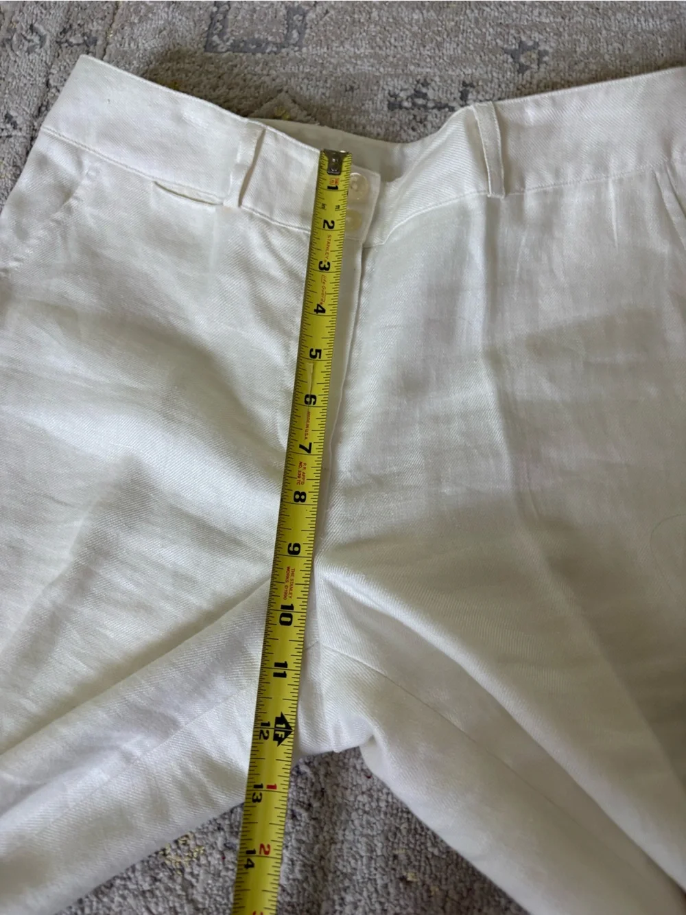 Lauren Ralph Lauren White Linen Trousers